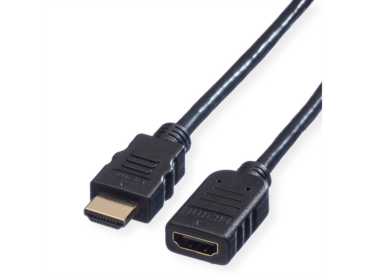 VALUE HDMI High Speed Verlängerungskabel, mit Ethernet, ST-BU, 1 m