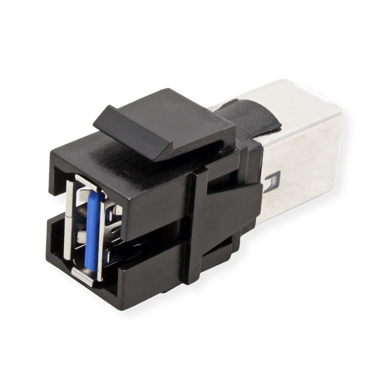 BACHMANN Keystone USB 3.0 Kupplung A/B Buchse-Buchse schwarz