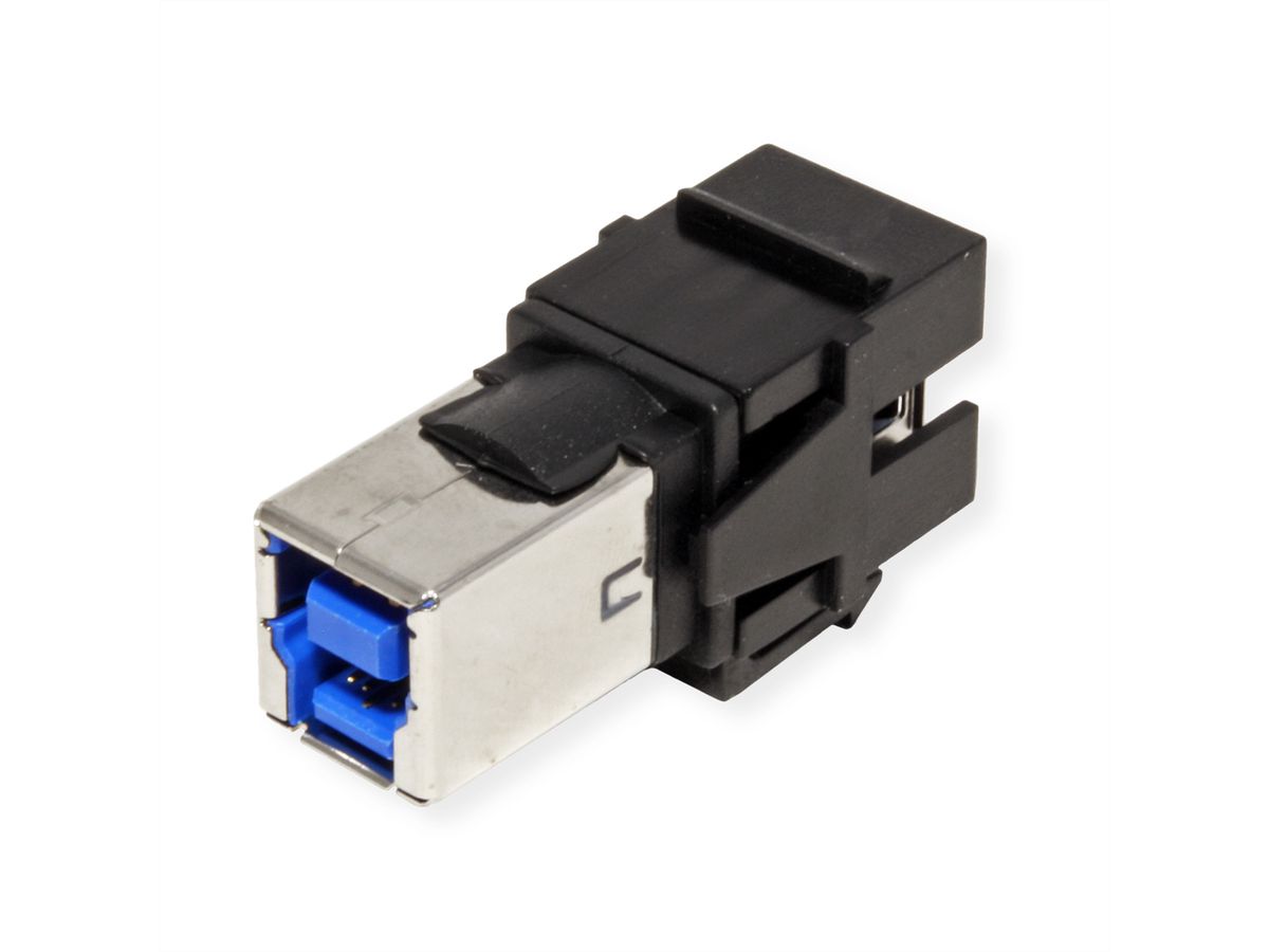 BACHMANN Keystone USB 3.0 Kupplung A/B Buchse-Buchse schwarz