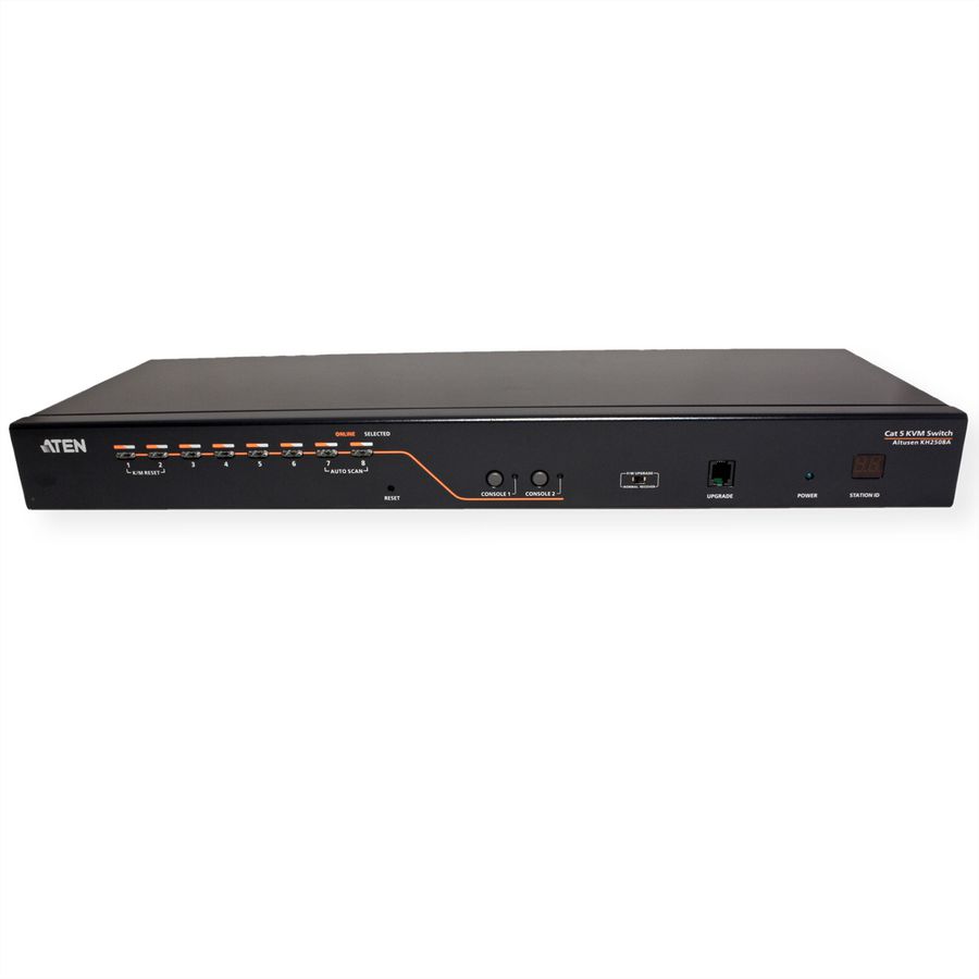 ATEN KH2508A 2-Konsole 8-Port Multi-Interface (DisplayPort, HDMI, DVI, VGA) Cat 5 KVM Switch