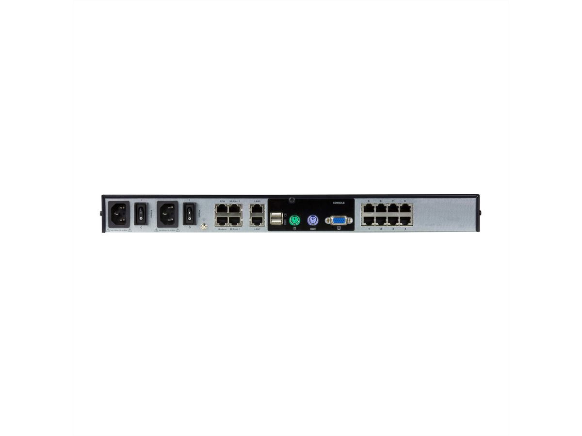 ATEN KN1108VA 1-Local 1-Remote Access 8-Port Cat5 KVM over IP Switch mit Virtual Media