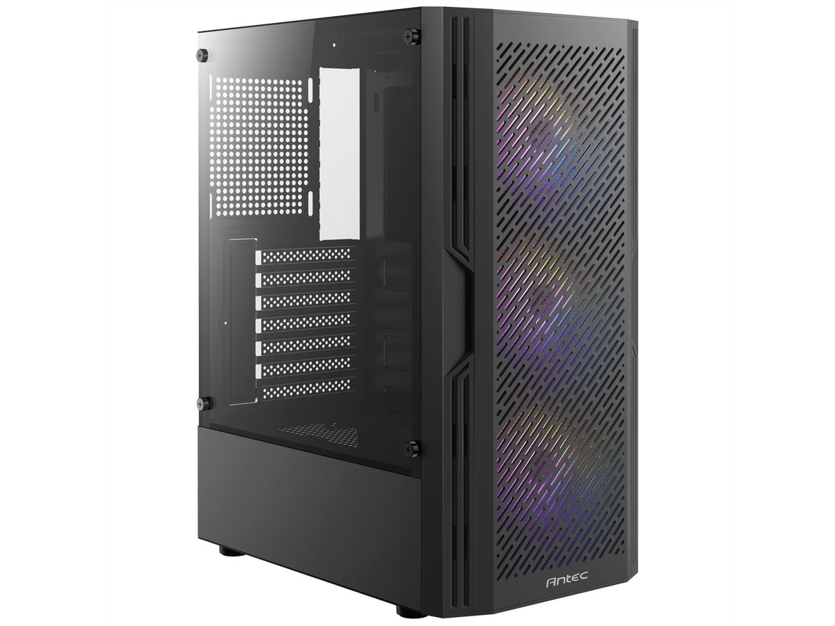 ANTEC AX20 PC Gehäuse Midi Tower Gaming Black ATX, schwarz