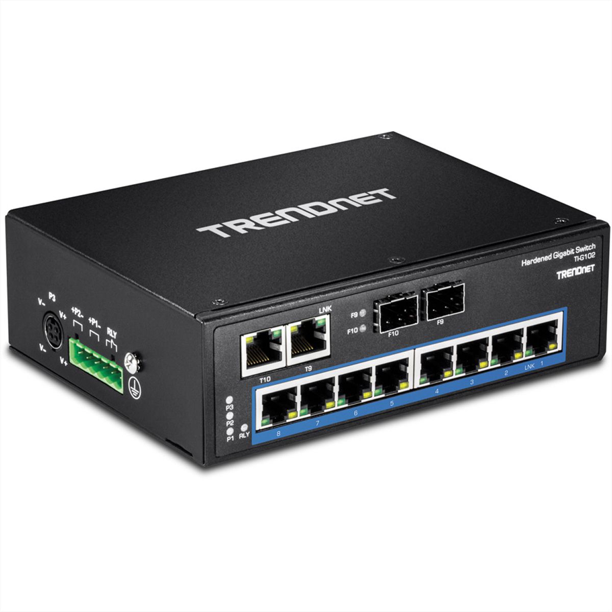TRENDnet TI-G102 10Port Switch DIN-Rail Industrial Gigabit