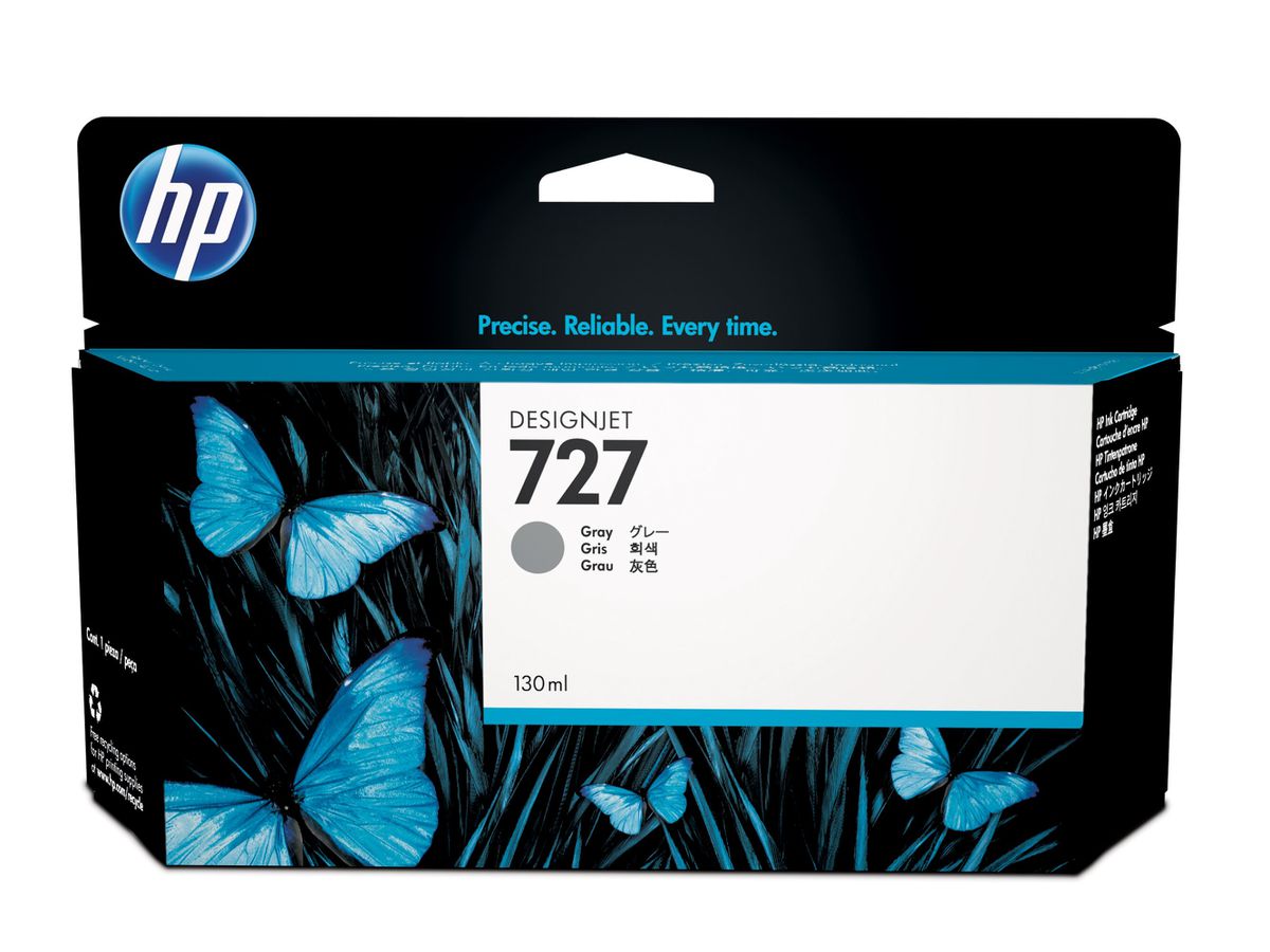 HP 727 Grau DesignJet Tintenpatrone, 130 ml
