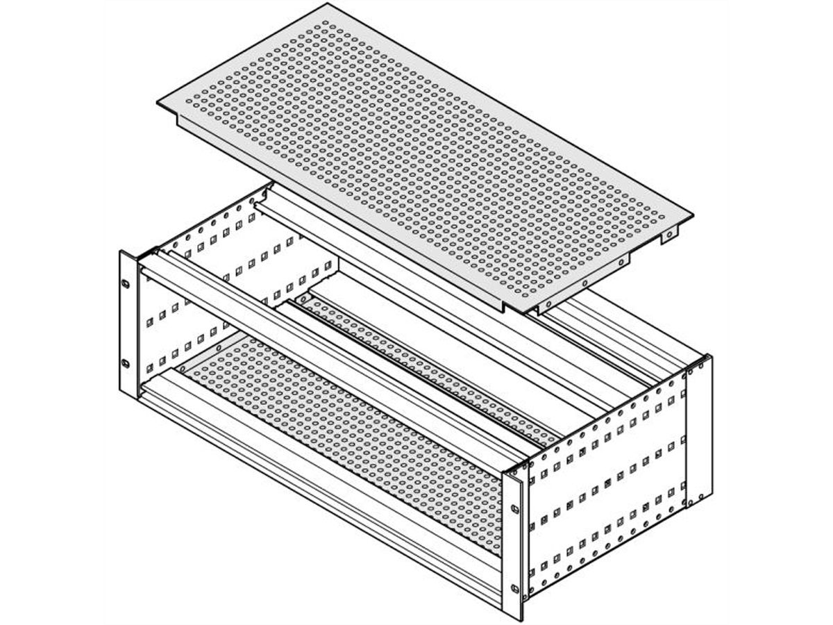 SCHROFF Abdeckblech für Anschraubung an die Seitenwand - ABDECKBL.36TE 235T 160/220T