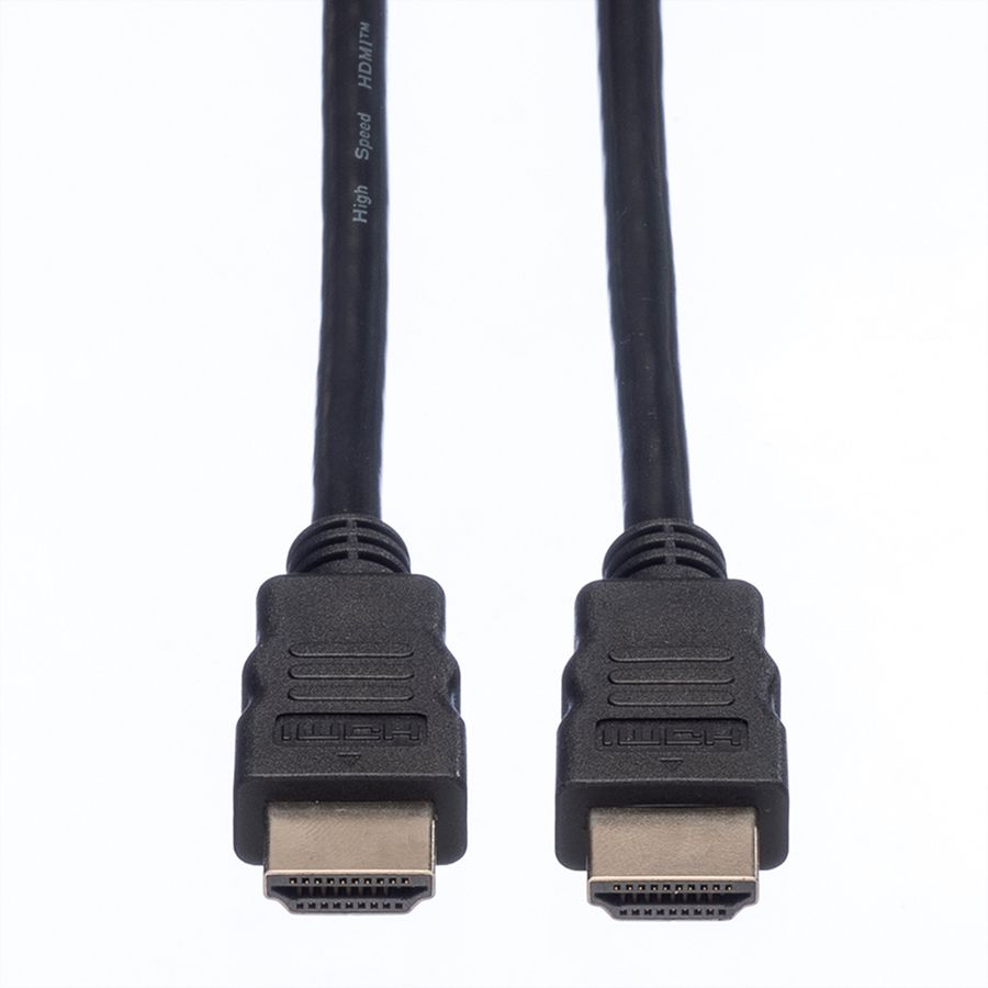 ROLINE HDMI High Speed Kabel mit Ethernet, schwarz, 5 m