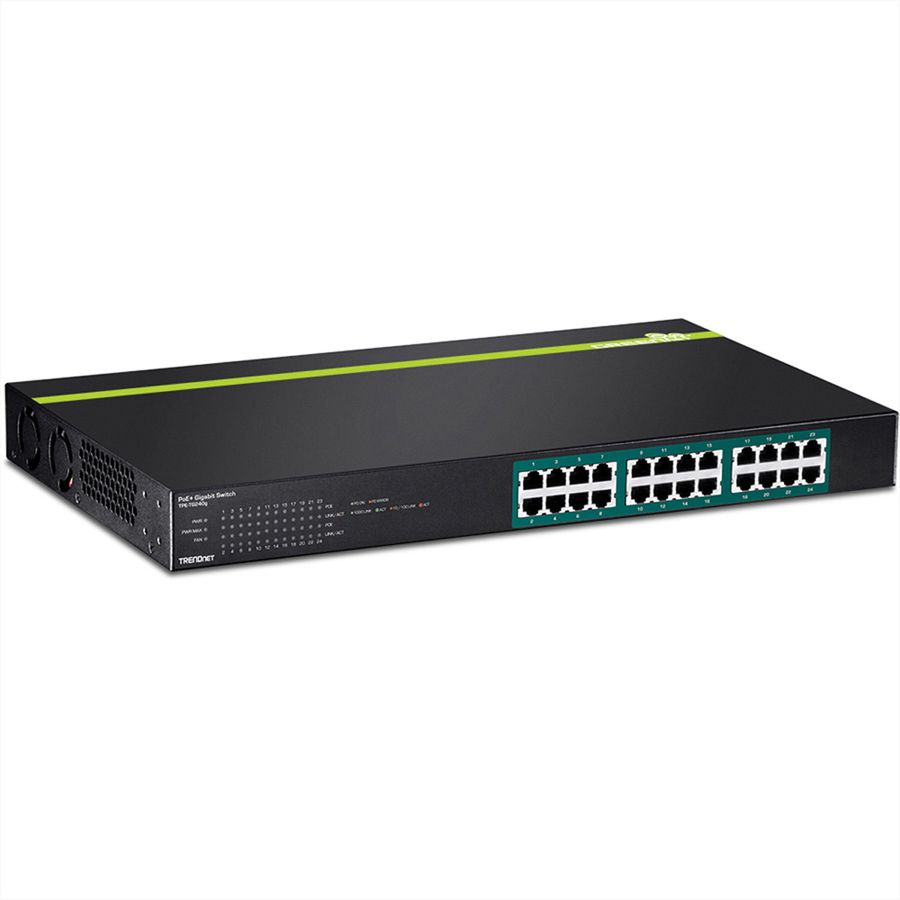 TRENDnet TPE-TG240g 24-Port Switch GREENnet Gigabit PoE+ 370W