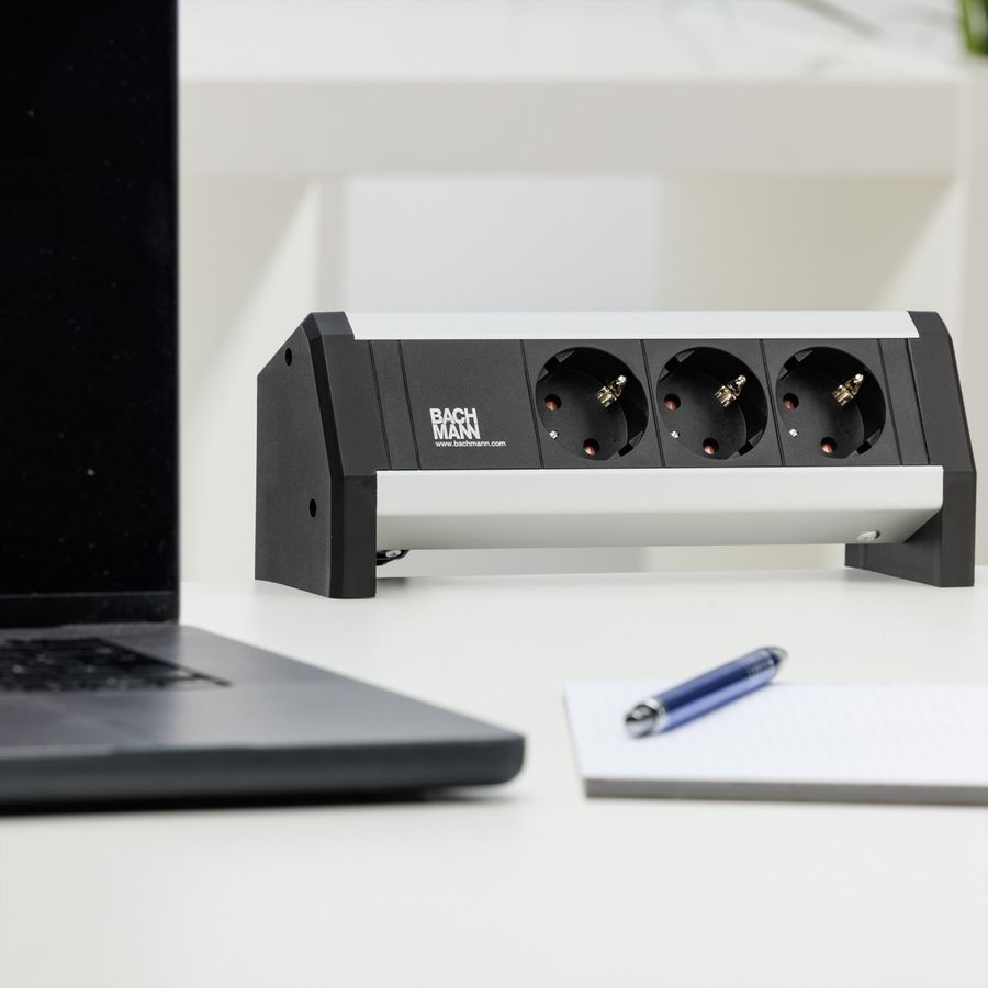 BACHMANN Desk Steckdosenleiste 3x Schutzkontakt