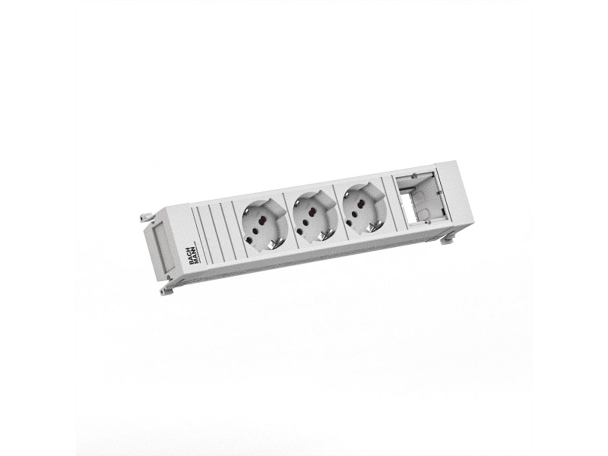 BACHMANN POWER FRAME 3xP40 1xCM 0,2m GST18 RAL9010