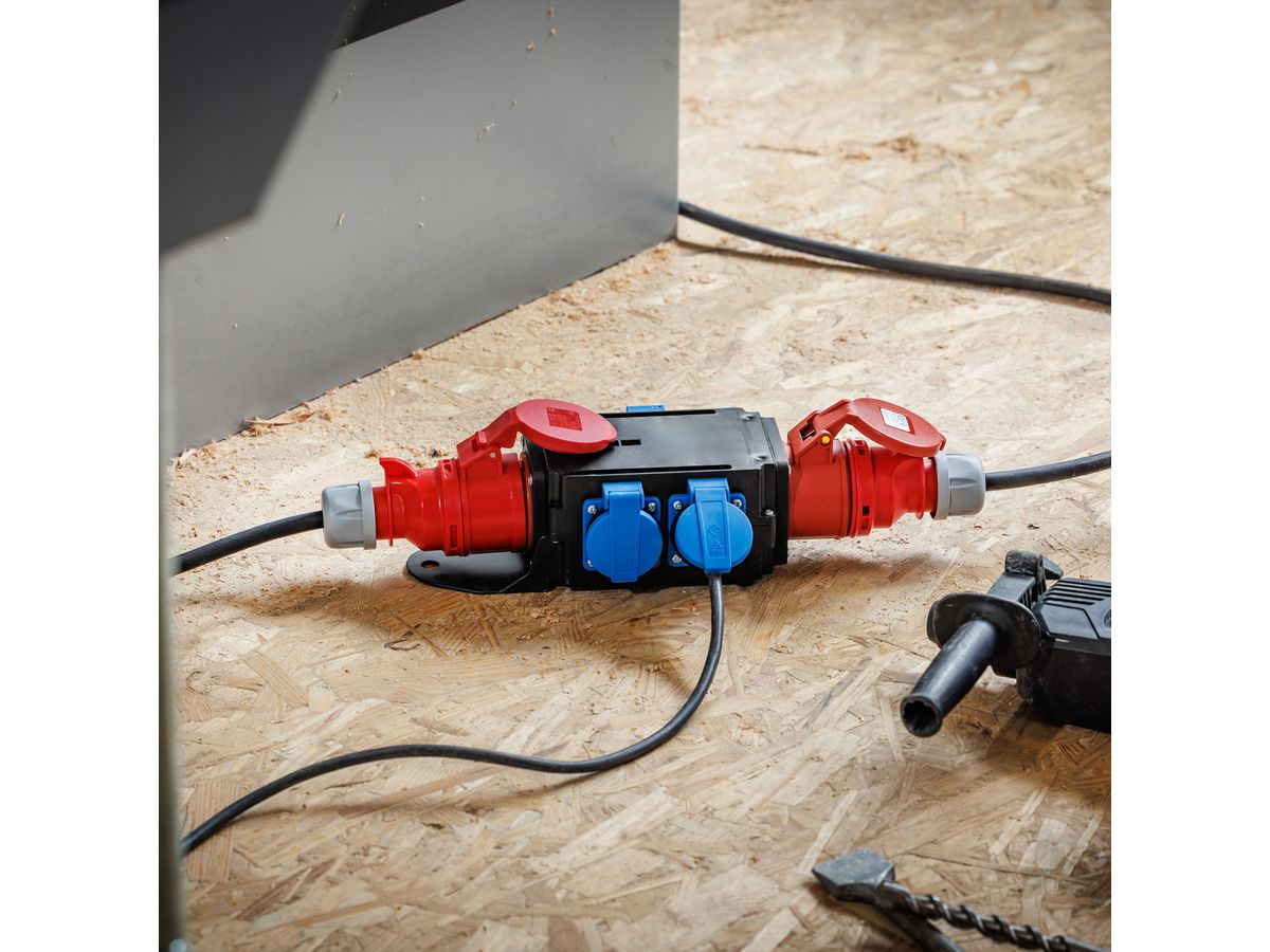 BACHMANN CEE-Adapter 16A 400V, 1x16A 5p400V 1Schutzkontakt