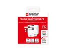 Skross PRO Light USB A/C 30PD World Reiseadapter, Weltweit