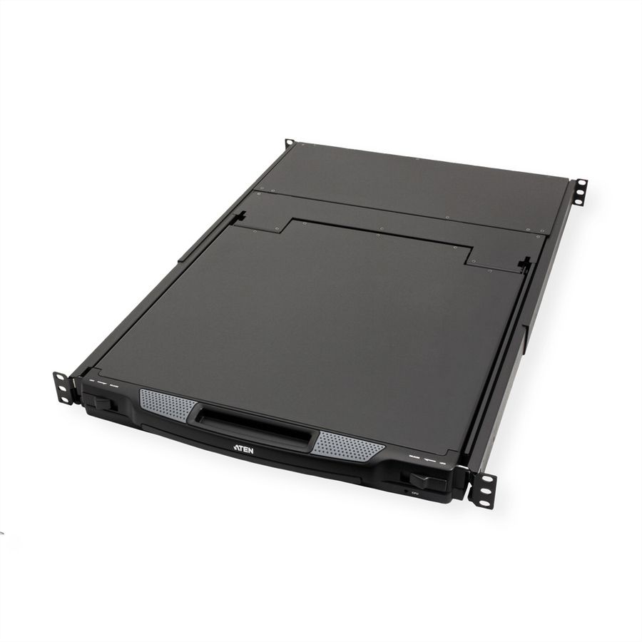 ATEN CL1308N KVM-Switch, 48cm TFT, VGA, PS/2-USB, 8 Port, CH-Layout