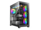 XILENCE Xilent Gleam X818.ARGB Gaming ATX PC Case black, RGB ATX Midi Tower