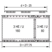 SCHROFF Abdeckblech für Anschraubung an die Seitenwand, 277,75 mm tief (VME64x) - ABDECKBL.EMC 84TE 277.75T 2ST
