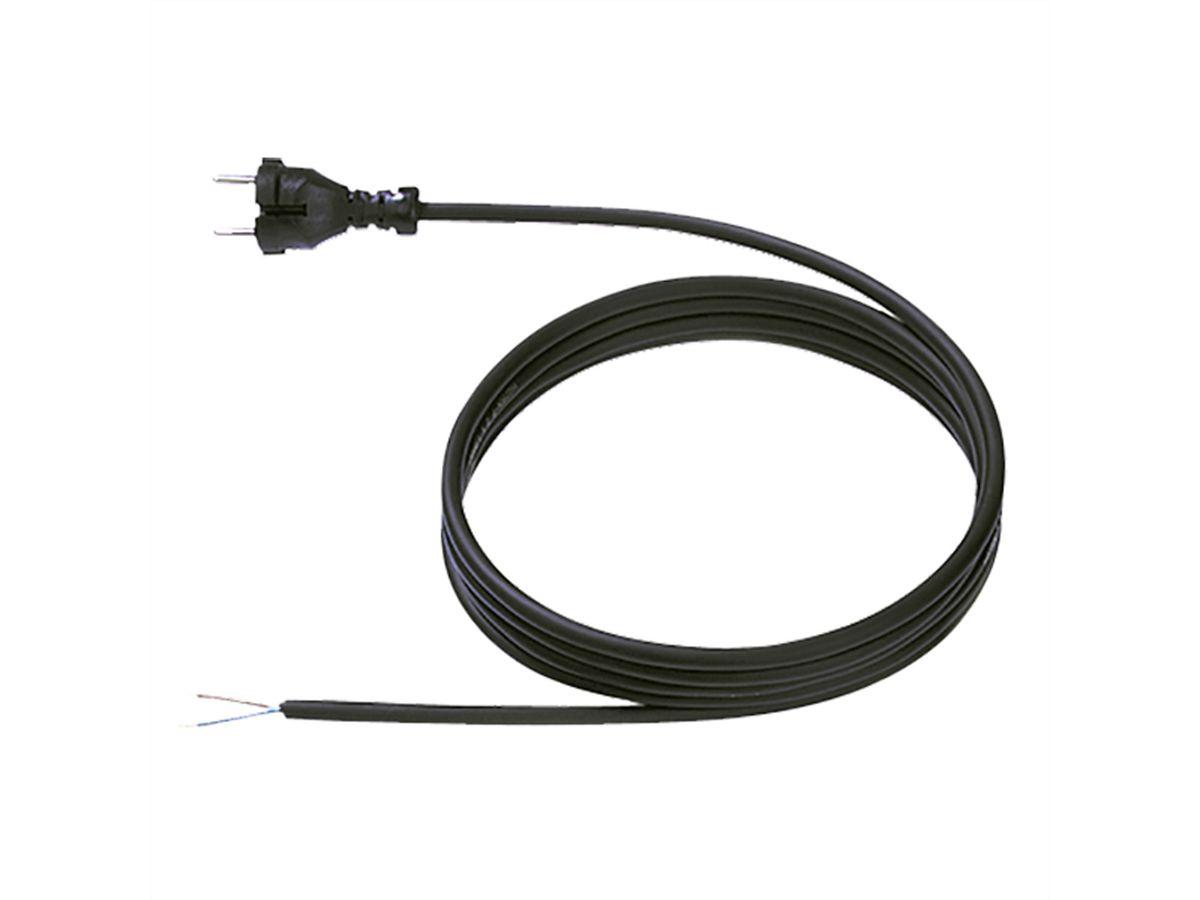 BACHMANN Neopren-Zltng. 2x1.0 5m schw., H07RN-F 24G/AEH