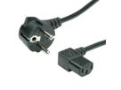 VALUE Netzkabel, abgewinkelte IEC-Buchse, schwarz, 1,8 m