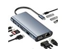 VALUE USB Typ C Docking Station, HDMI 4K60, 1x Gigabit Ethernet, 2x USB A + Typ C PD, 1x SD/microSD, 1x Audio