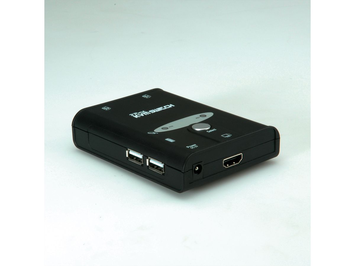 VALUE KVM Switch "Star", 1U - 2 PCs, HDMI, USB