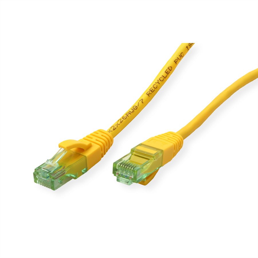 ROLINE RM Patchkabel Cat.6A UTP, gelb, 15 m