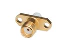 TELEGÄRTNER SMA-Einbaubuchse mit Flansch, vergoldet