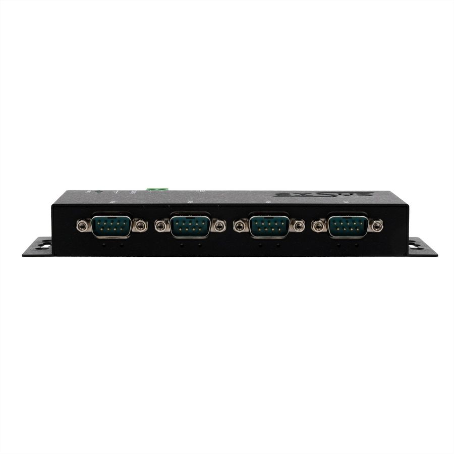 EXSYS EX-6124-2PoE Ethernet zu Seriell 4 x RS-232/422/485 mit 9 Pin Stecker PoE