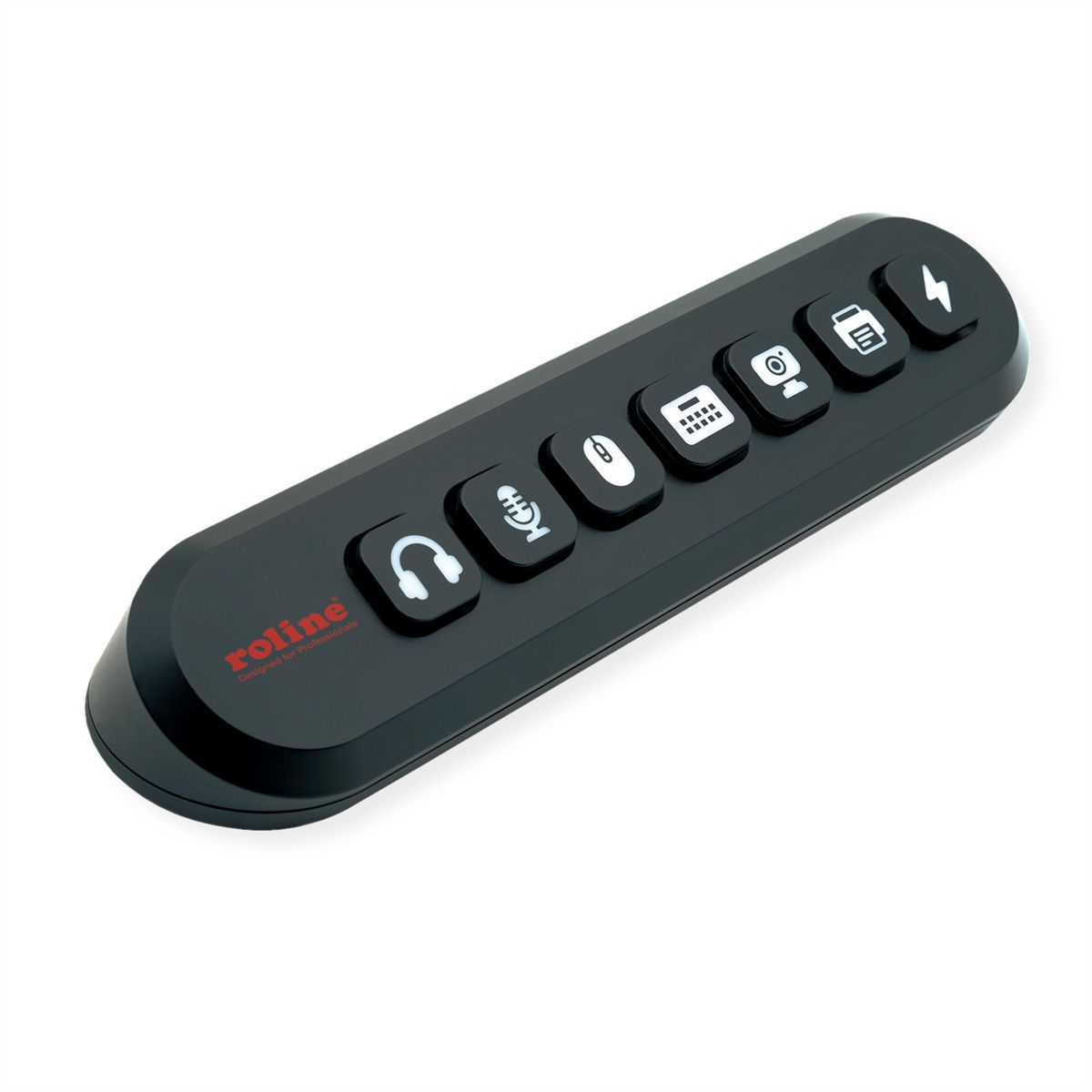 ROLINE USB 3.2 Gen 1 Hub, 7fach, austauschbare Tasten, Typ-A-Anschlusskabel