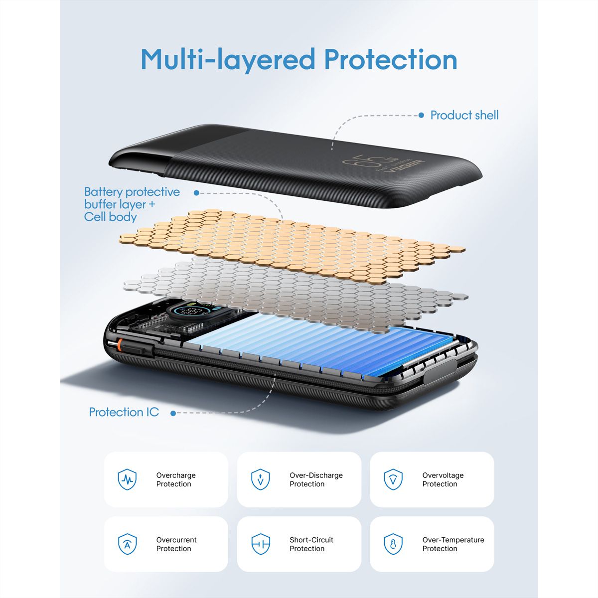 VEGER Powerbank W3019S 27000mah Black