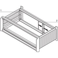 SCHROFF Blende hinten, zur EMV-Schirmung - SEITL.BLENDE 4HE HINTEN