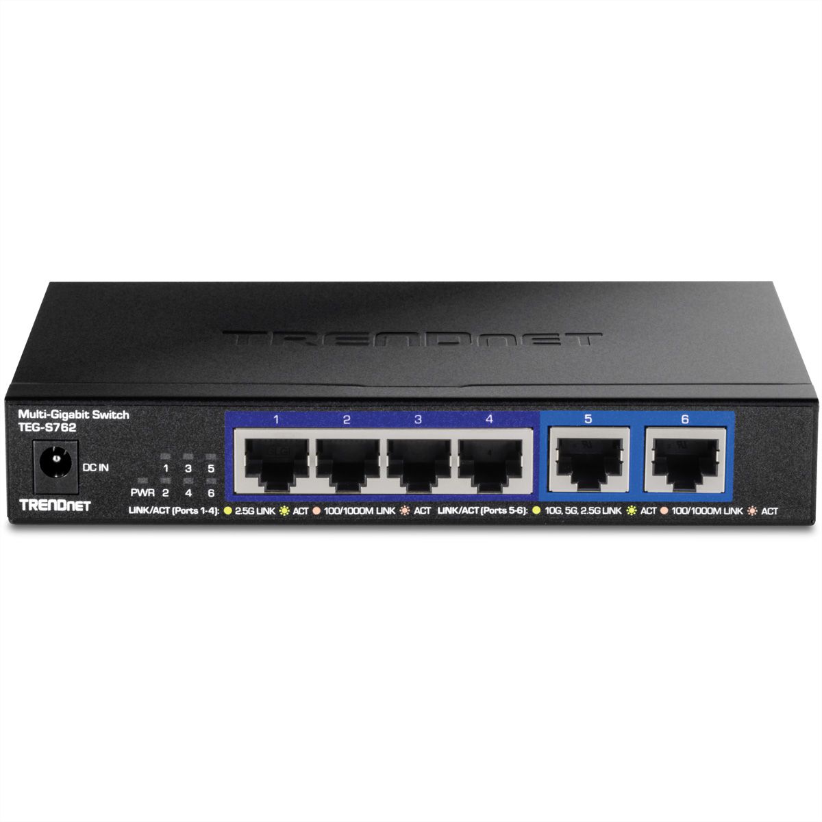 TRENDnet TEG-S762 6-Port 10G Switch, schwarz