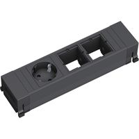 BACHMANN POWER FRAME 1xCEE7/3 2xCM, Kunststoffprofil 0,2m GST18
