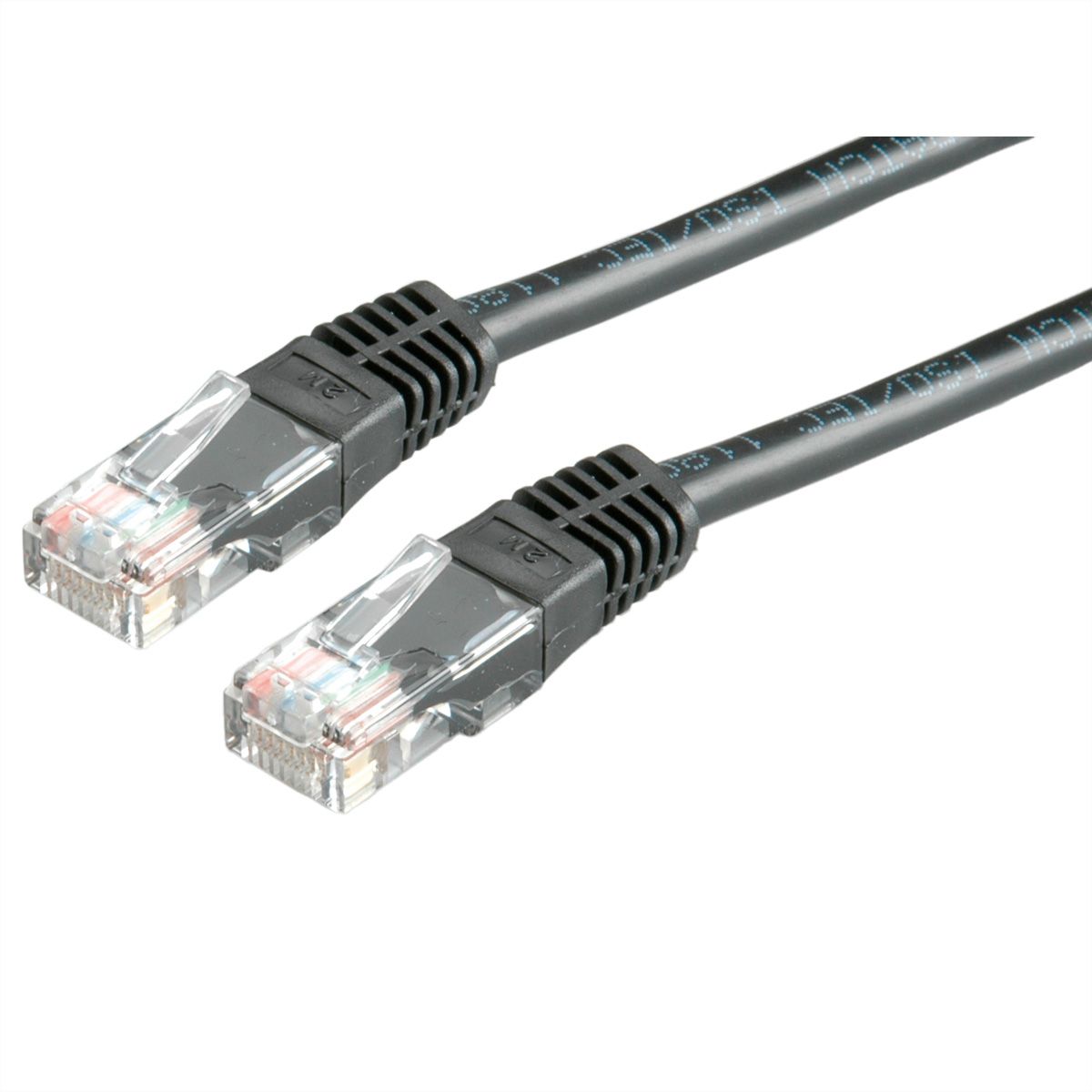 VALUE Patchkabel Cat.6 (Class E) UTP, schwarz, 5 m