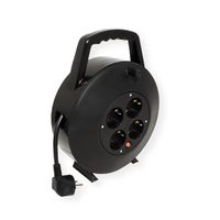 BACHMANN Schutzkontakt-Aufrollkabelbox 4fach AC230V Kabel, 10 m