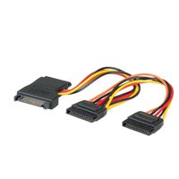 ROLINE Y-Adapterkabel S-ATA / 3x SATA, 0,3 m