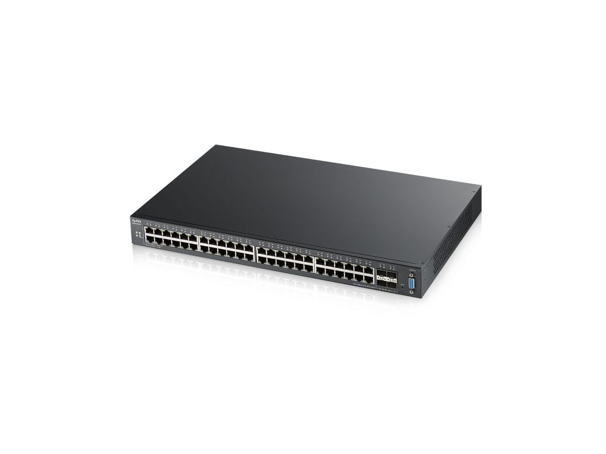 Zyxel XGS2210-52 Managed L2 Gigabit Ethernet (10/100/1000) 1U Schwarz