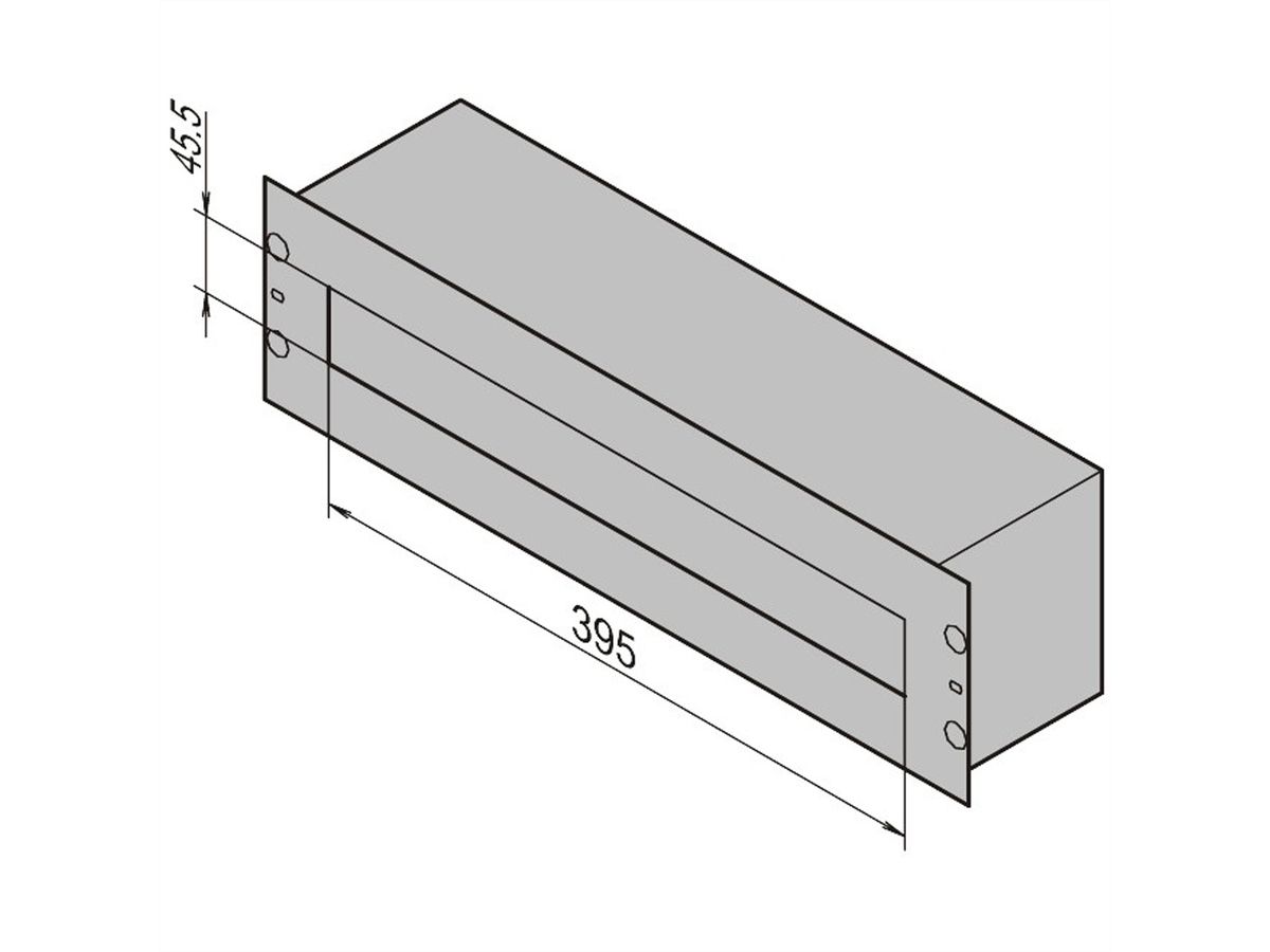 SCHROFF 19"-Verteilerbox - 19"VERSORGUNGSMODUL 3HE 150T