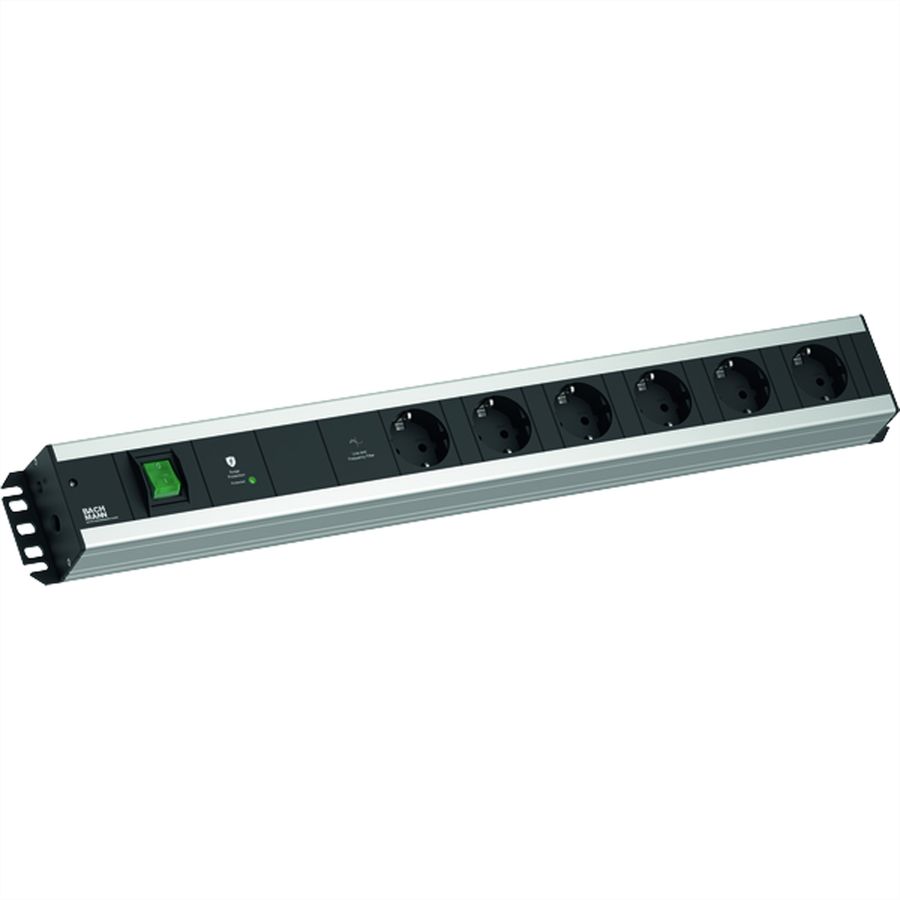 BACHMANN HANDWERKERLEISTE 6xCEE7/3 1xGVS-Plus 1xSchalter 2,0m