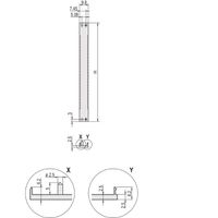 SCHROFF Frontplatten, U-Profil, schirmbar - TEILFRONTPLATTE 6HE 2TE