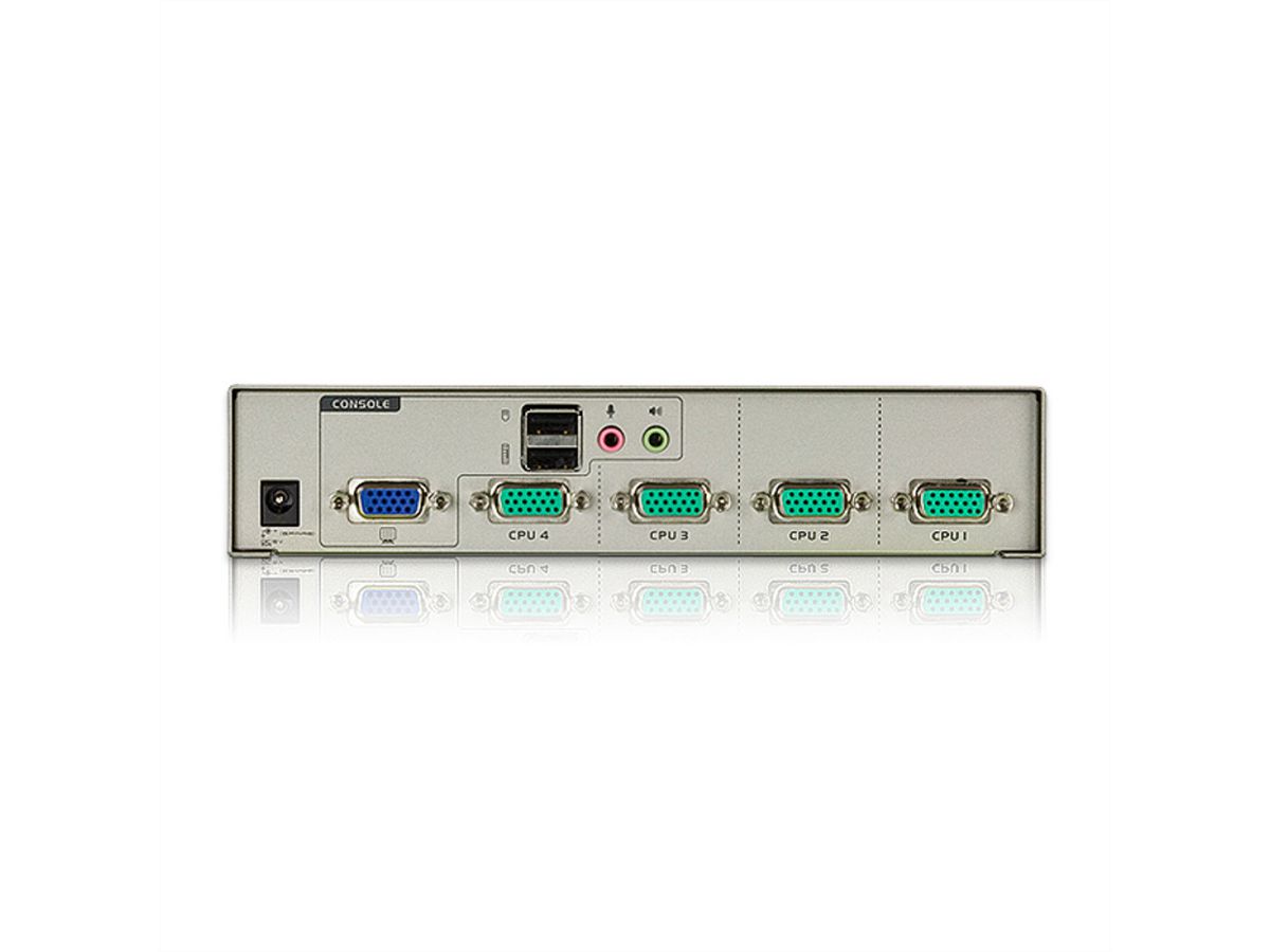 ATEN CS74U 4 Port USB-KVM-Switch, Audio