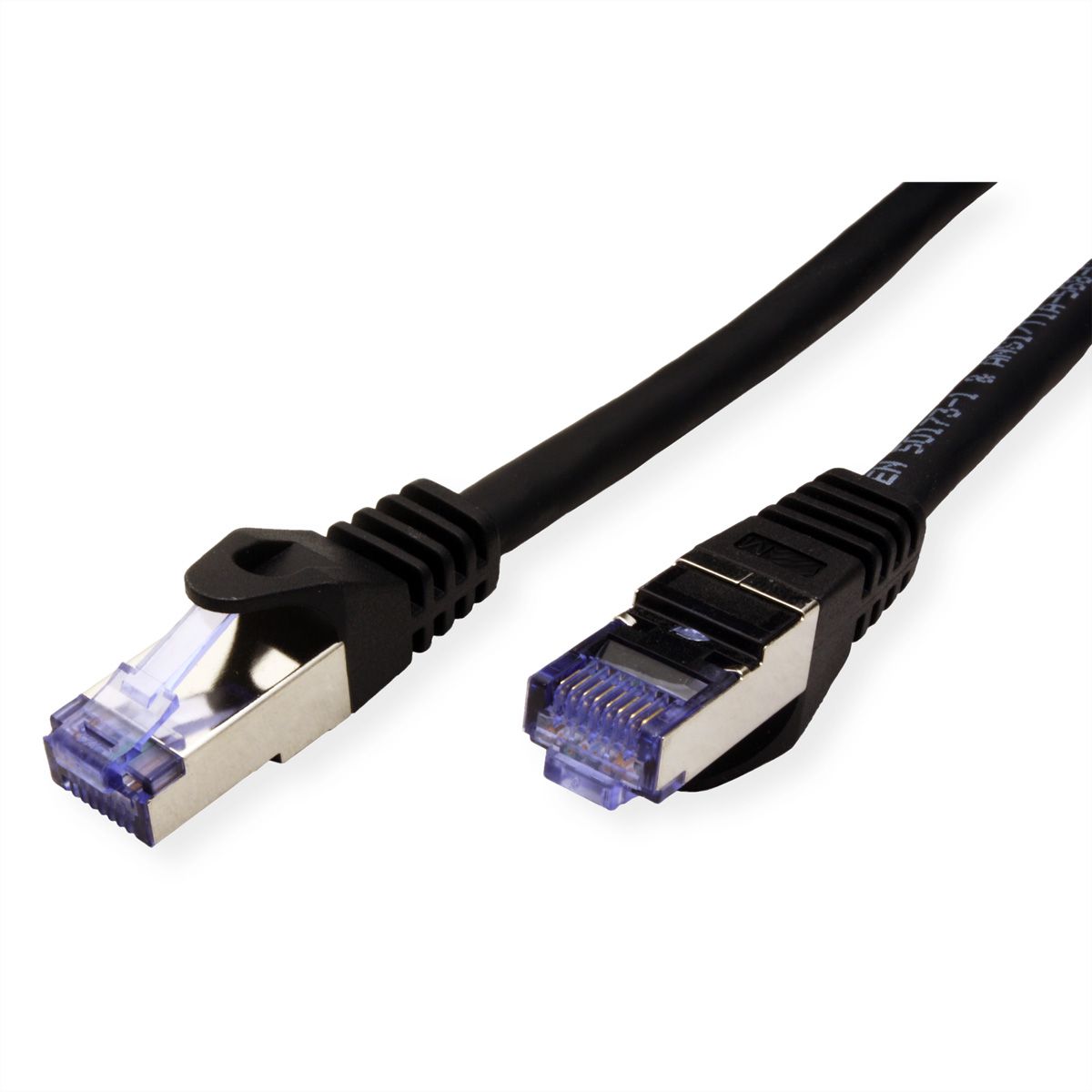 ROLINE Patchkabel Cat.6A S/FTP (PiMF), Component Level, LSOH, schwarz, 3 m