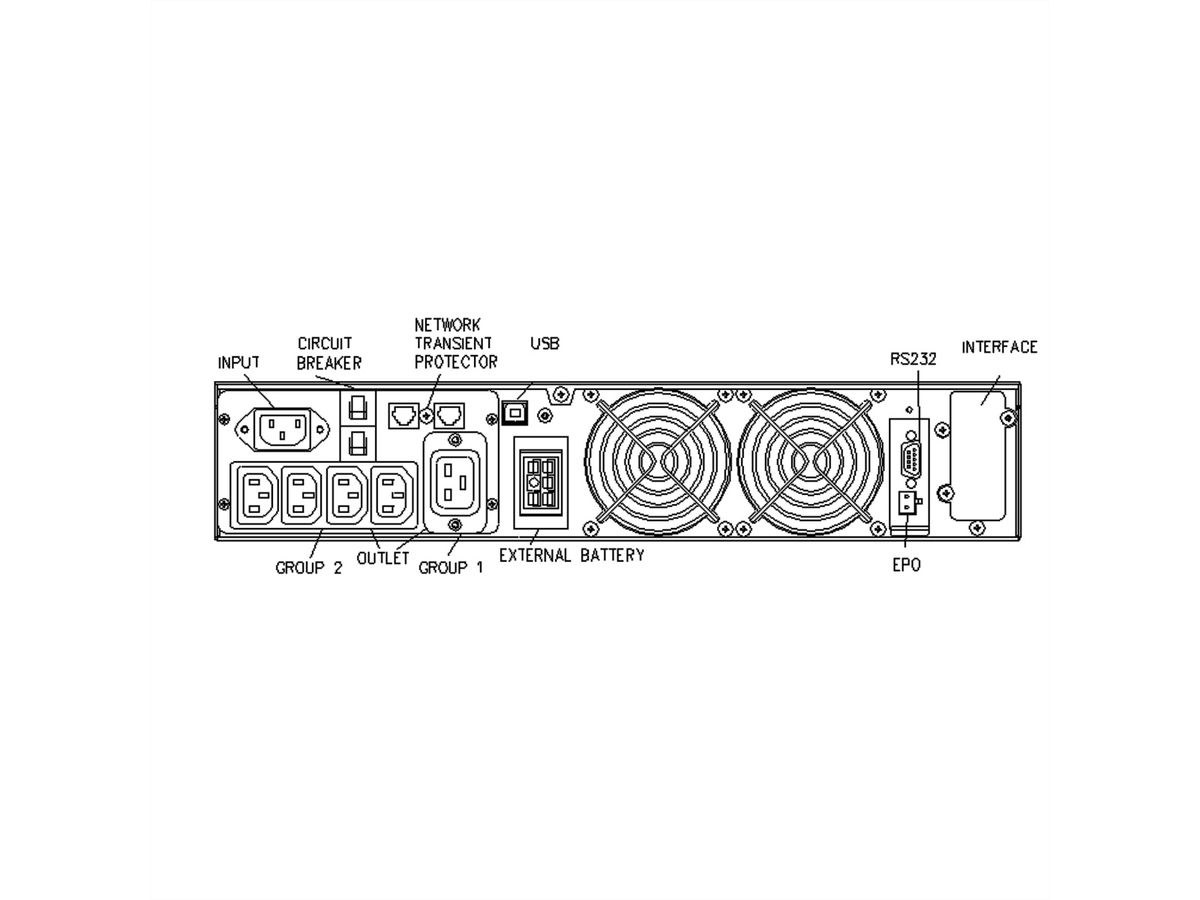 ROLINE ProSecure II 2000 RM2HE - Online USV, 19" Rackversion