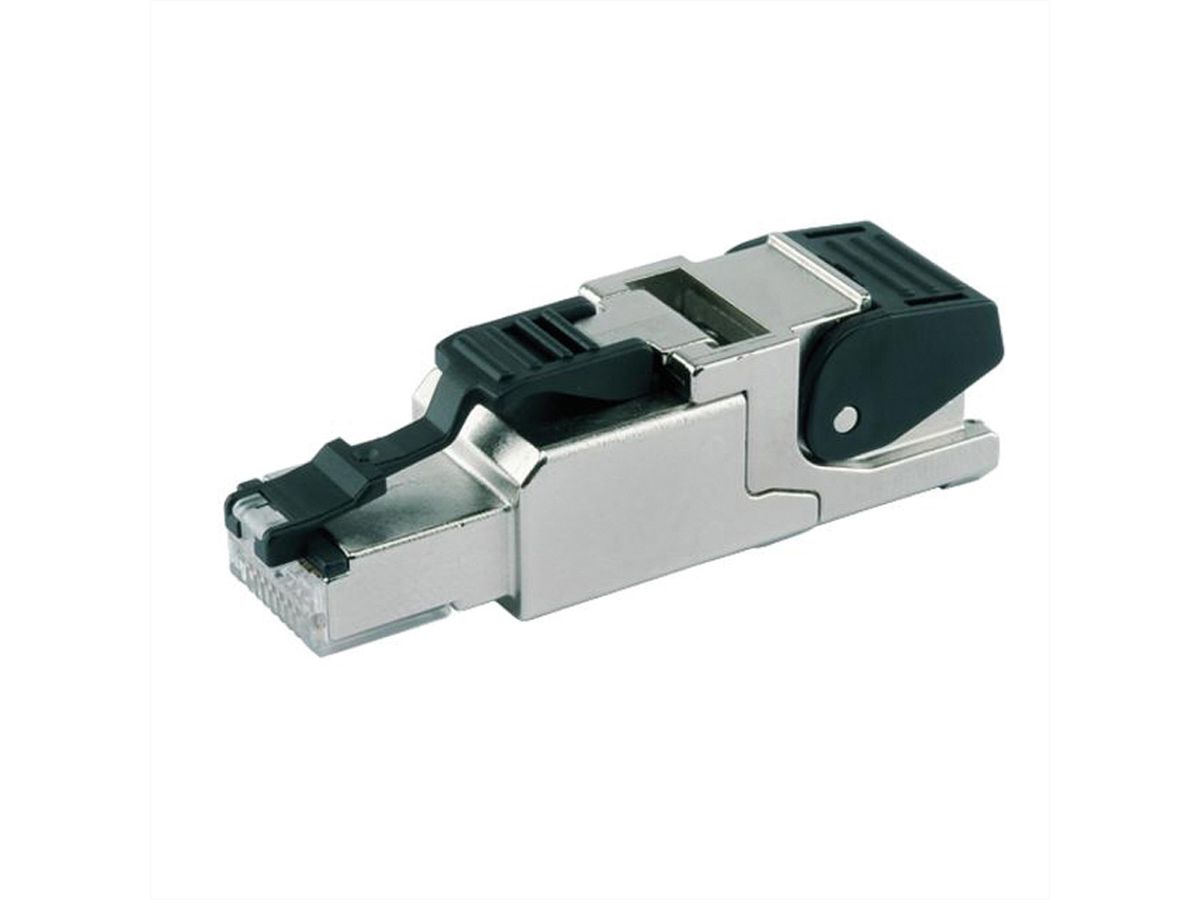 TELEGÄRTNER MFP8 feldkonfektionierbarer RJ-45 Stecker, Kat.6A (Class EA) T568A