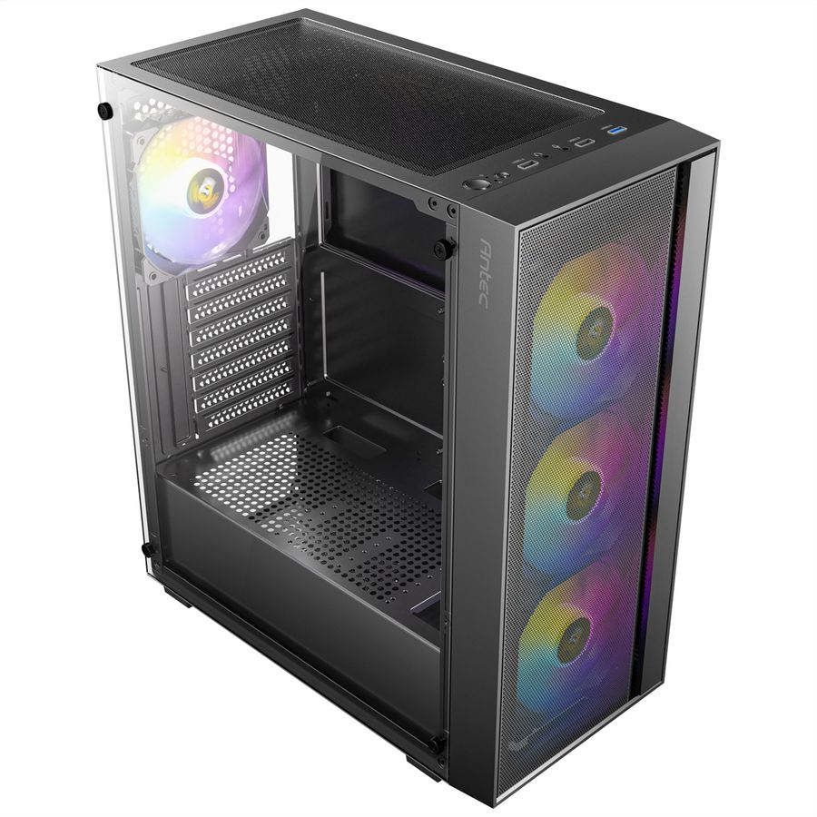 ANTEC AX65 ARGB PC Gehäuse Midi Tower Gaming ATX, schwarz