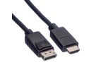 ROLINE GREEN DisplayPort Kabel DP - HDTV, ST/ST, schwarz, 1 m