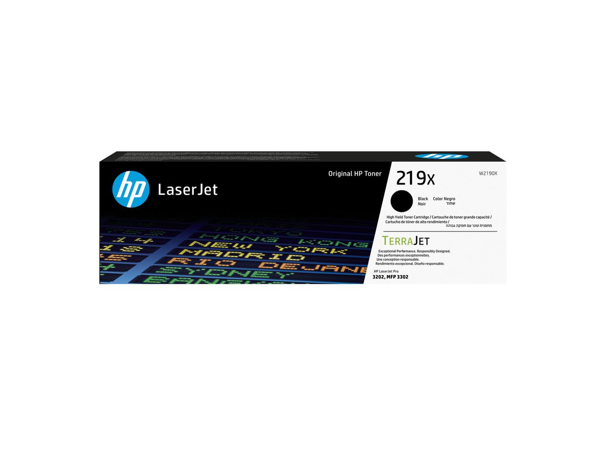 HP 219X Schwarz Original LaserJet-Tonerkartusche mit hoher Reichweite