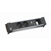 BACHMANN POWER FRAME Medium 2x Schutzkontakt 1x USB Charger 1x ABD