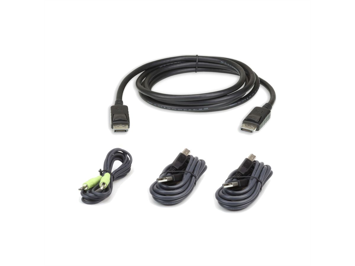 ATEN 2L-7D03UDPX4 USB DisplayPort Secure KVM Kabel Set 3M