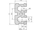 SCHROFF Modulschiene mitte, Typ VT - MODULSCH. MITTE 1MT VT