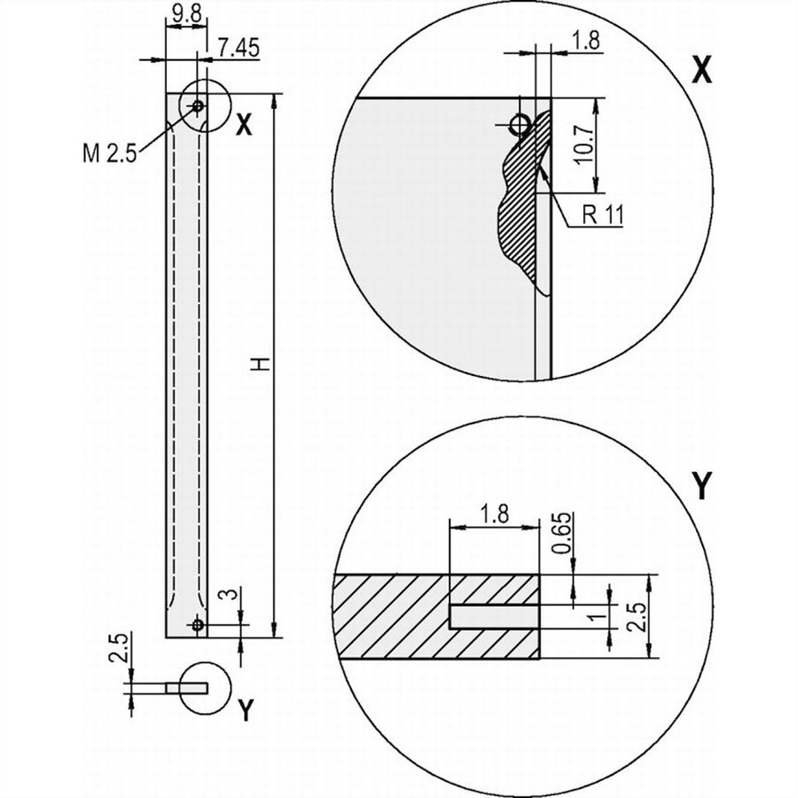 SCHROFF Frontplatten schirmbar - FRONTPLATTE EMC 2HE 84TE
